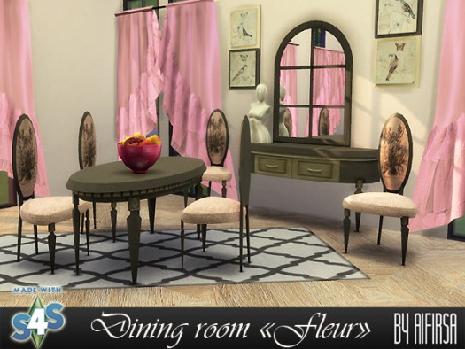  Aifirsa Sims: Diningroom Fleur