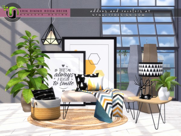  The Sims Resource: Erin Diningroom Decor by NynaeveDesign