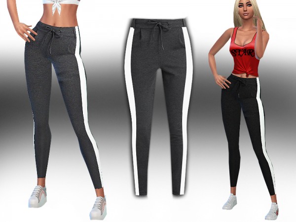  The Sims Resource: New Style Strip Lounge Pants by Saliwa