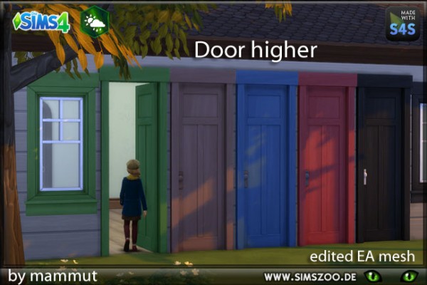  Blackys Sims 4 Zoo: Door lath high F by mammut