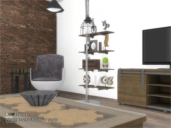  The Sims Resource: Everett Livingroom TV Units by ArtVitalex