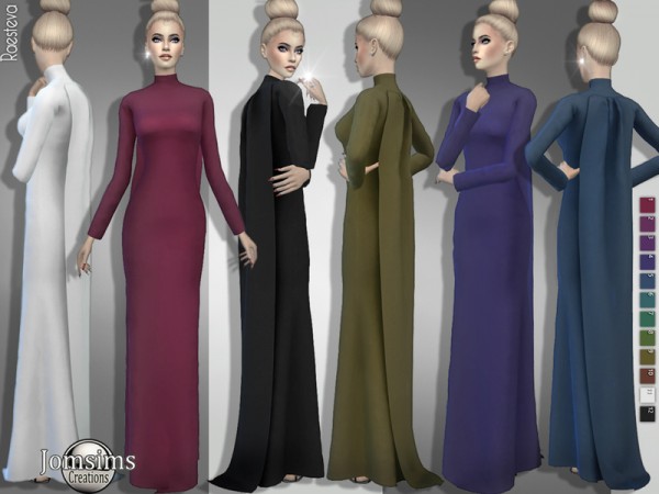 The Sims Resource: Raesteva dress by jomsims • Sims 4 Downloads
