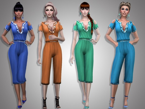  The Sims Resource: Lena jumpsuit by Simalicious