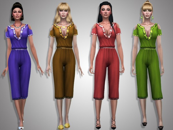  The Sims Resource: Lena jumpsuit by Simalicious