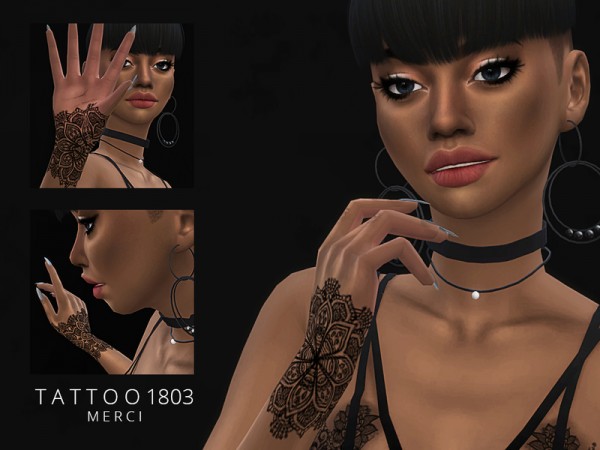  The Sims Resource: Tattoo 1803 by Merci