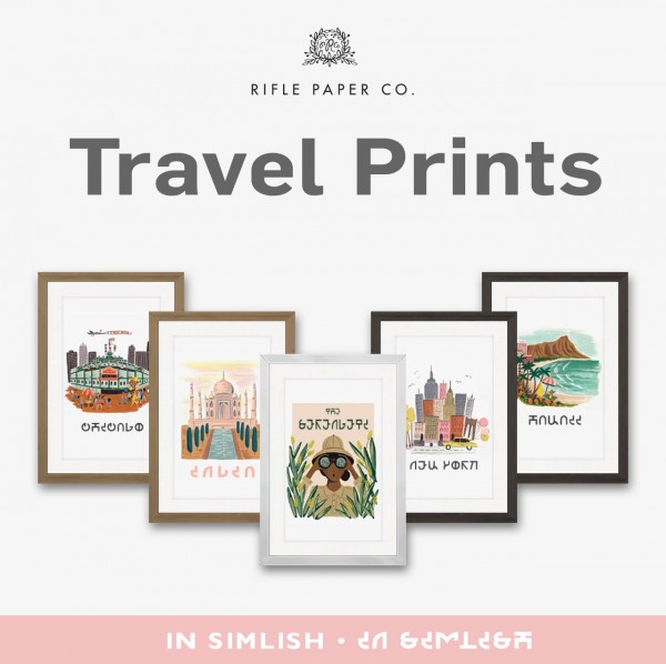  Simplistic: Travel prints