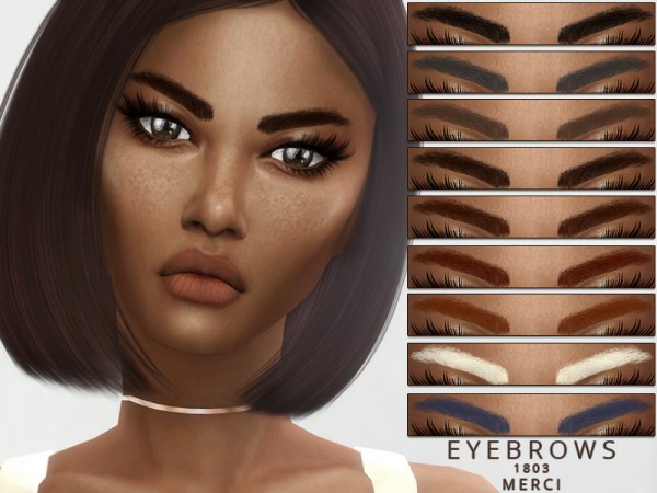  The Sims Resource: Eyebrows 1803 by Merci