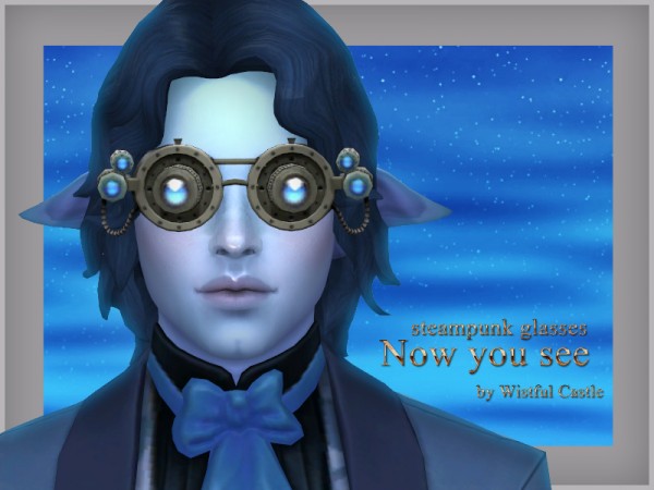  The Sims Resource: Now you see   steampunk glasses by WistfulCastle