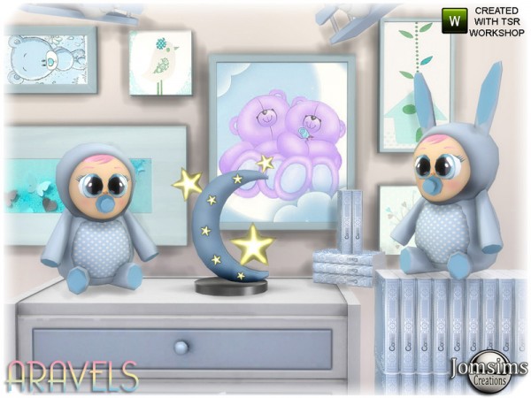  The Sims Resource: Aravels kids deco set by jomsims