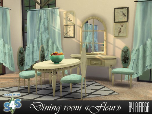  Aifirsa Sims: Diningroom Fleur