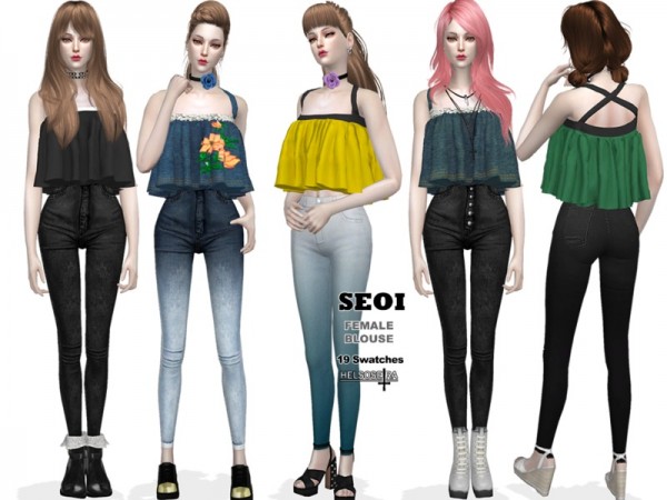  The Sims Resource: SEOI   Blouse by Helsoseira