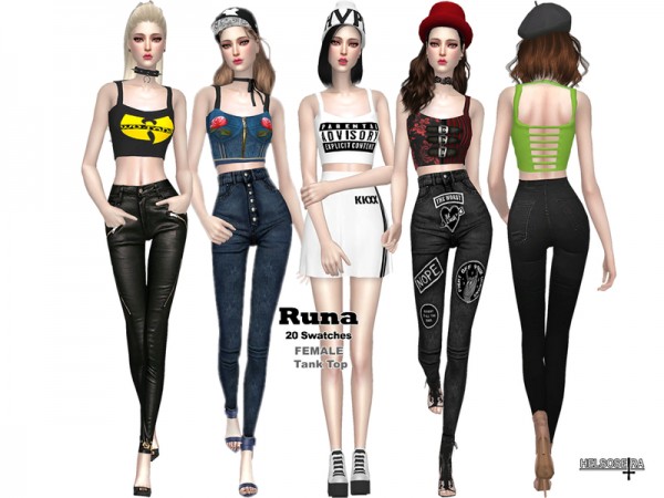  The Sims Resource: RUNA   Tank Top by Helsoseira