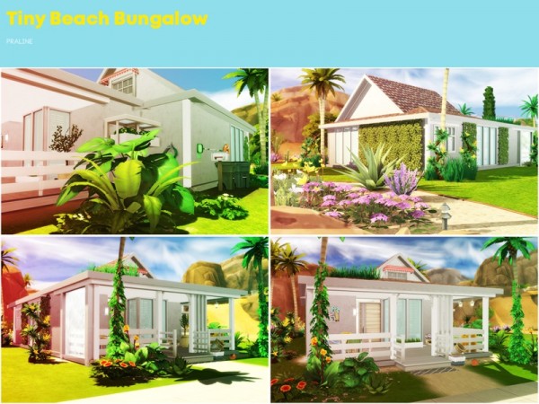  The Sims Resource: Tiny Beach Bungalow by Pralinesims