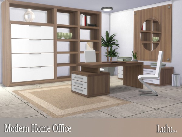  The Sims Resource: Modern Home Office by Lulu265