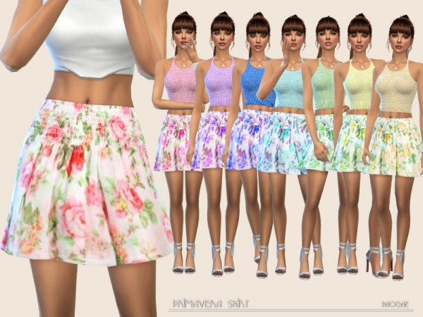  The Sims Resource: Primavera Skirt by Paogae