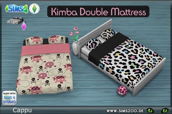  Blackys Sims 4 Zoo: Kimba Double Mattress by cappu