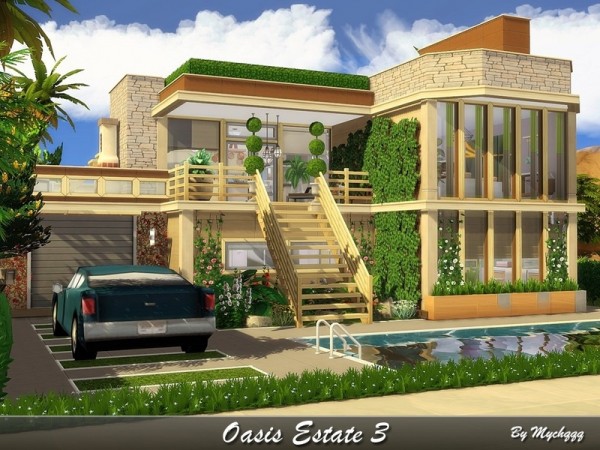  The Sims Resource: Oasis Estate 3 by MychQQQ