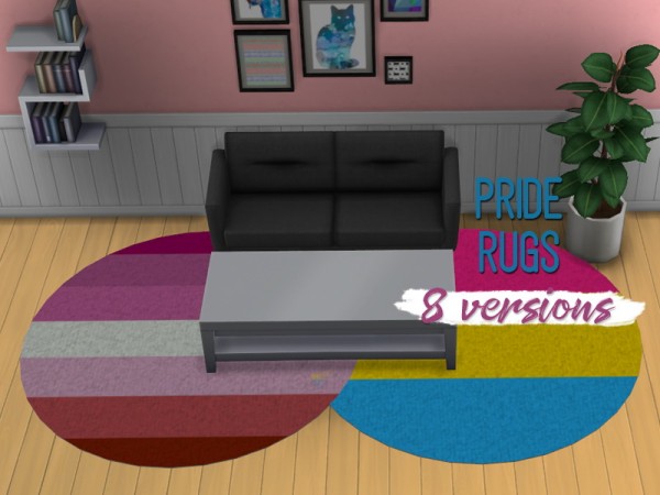  Simsworkshop: Pride Rugs by midnightskysims