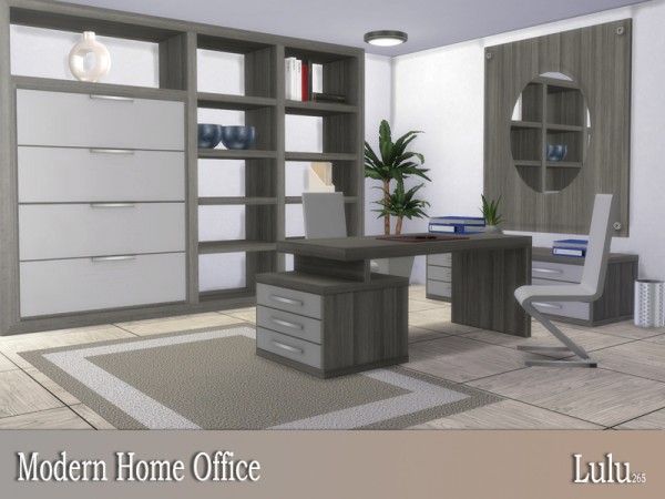  The Sims Resource: Modern Home Office by Lulu265