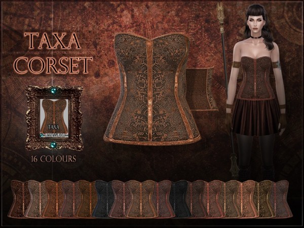  The Sims Resource: Taxa corset by RemusSirion