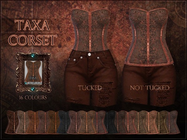  The Sims Resource: Taxa corset by RemusSirion