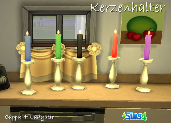  Blackys Sims 4 Zoo: Candle stick by ladyatir