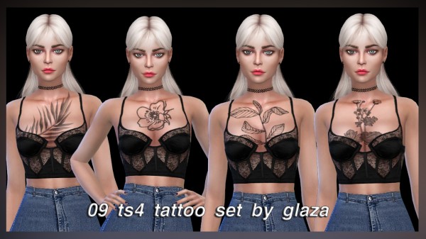All by Glaza: Tattoo set 09