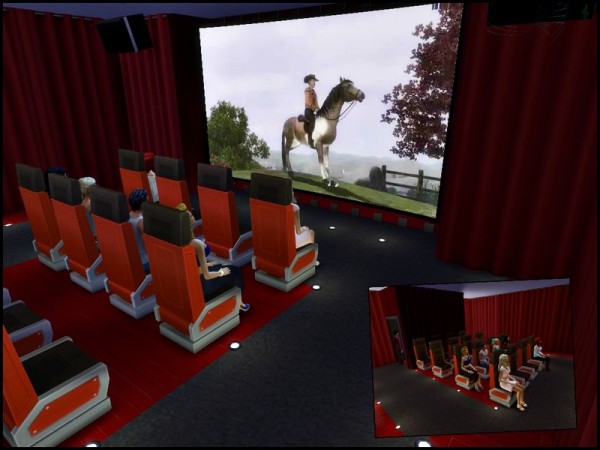  The Sims Resource: Simplex   Movie Theater and Cafe by sparky