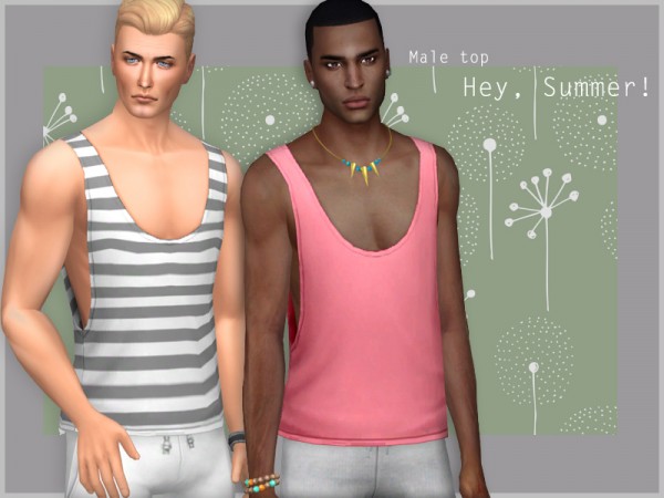  The Sims Resource: Hey, Summer!   male top by WistfulCastle