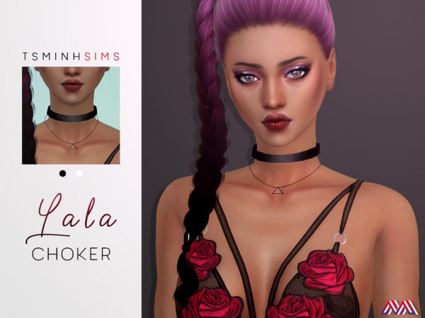  The Sims Resource: Lala Choker by TsminhSims