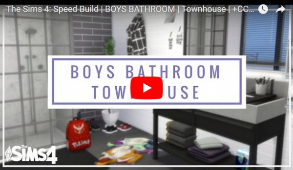  Models Sims 4: Speed Build boys bathroom