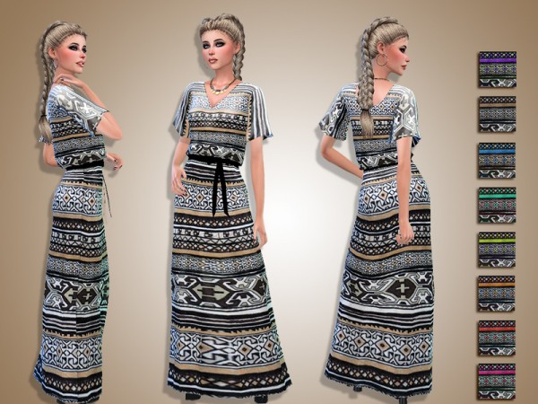  The Sims Resource: Melina dress by Simalicious