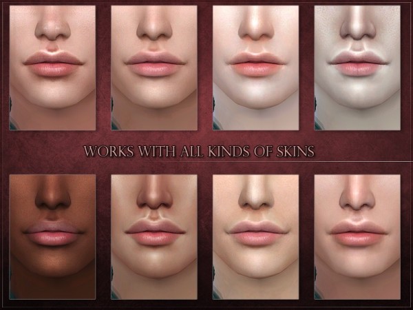  The Sims Resource: Endocrine Lipstick by RemusSirion