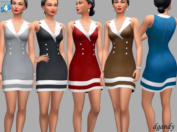  The Sims Resource: Formal dress Wanda by dgandy
