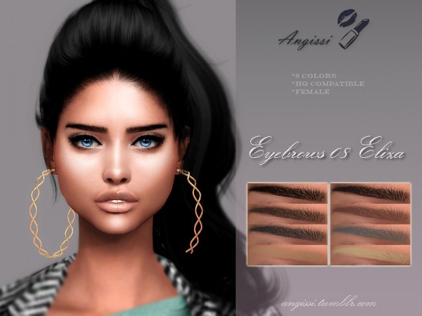  The Sims Resource: Eyebrows 09 Eliza by ANGISSI