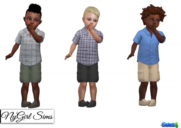  NY Girl Sims: 3 Piece Summer Outfit Toddler Boy
