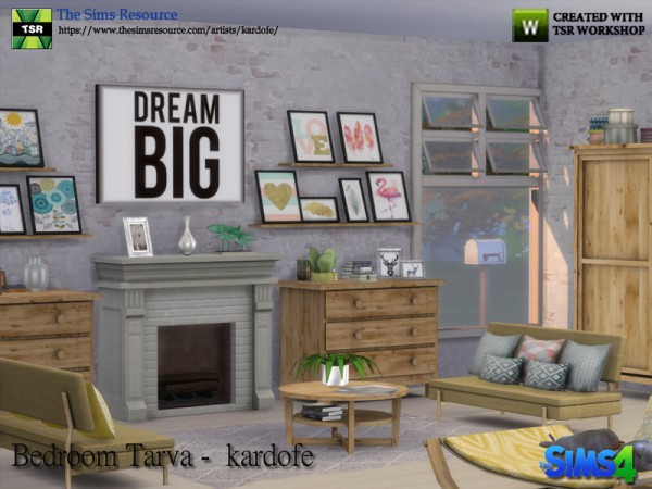  The Sims Resource: Bedroom Tarva by kardofe