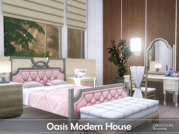  The Sims Resource: Oasis Modern House No cc by Runaring
