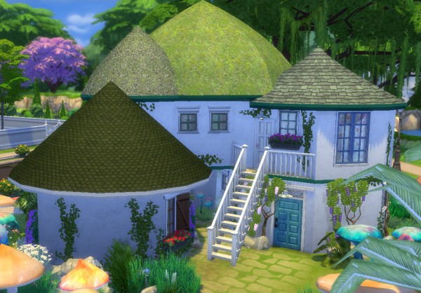  Mod The Sims: Schtroumpf House by valbreizh