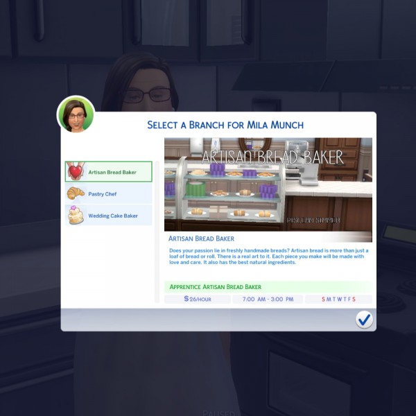  Mod The Sims: Baker Career by Piscean6