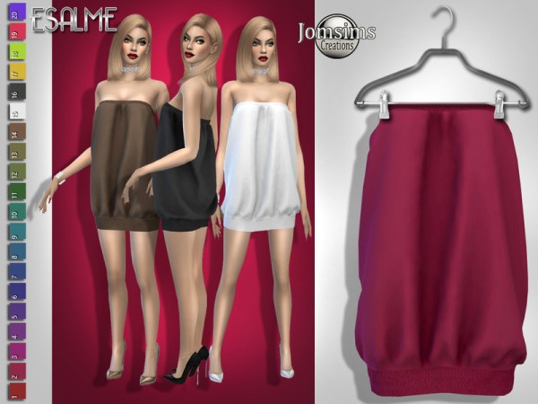  The Sims Resource: Esalme dress by jomsims