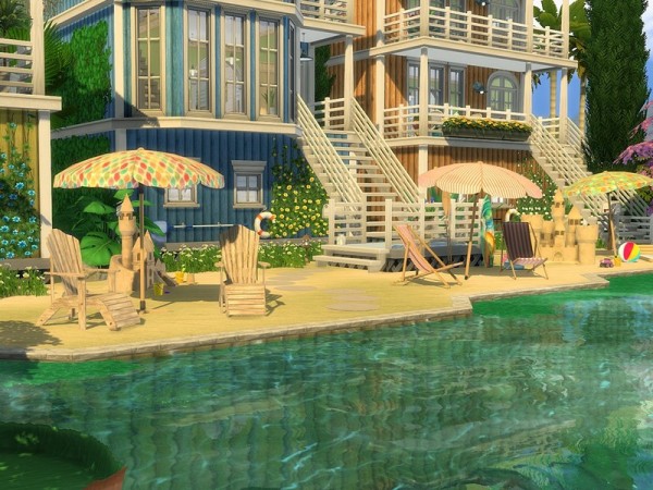  The Sims Resource: Beach Time 2 house by MychQQQ