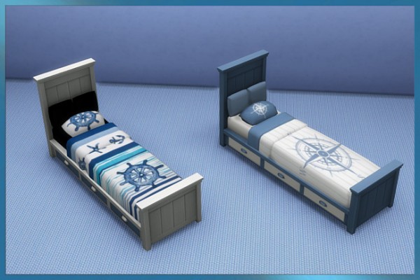  Blackys Sims 4 Zoo: Bed Nautilus E by weckermaus