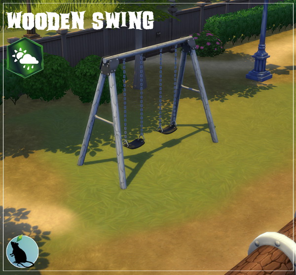 Simsworkshop: Wooden Swing by Standardheld