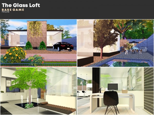  The Sims Resource: The Glass Loft by Pralinesims