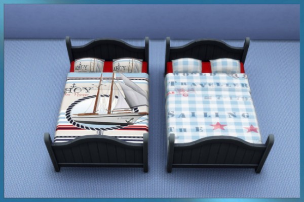  Blackys Sims 4 Zoo: Bed Nautilus D by weckermaus