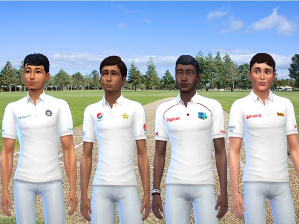  The Sims Resource: International Test cricket shirts by RJG811