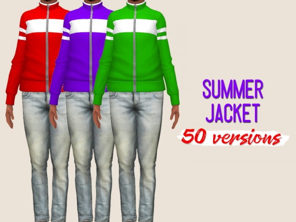  Simsworkshop: Summer Jacket bjy midnightskysims