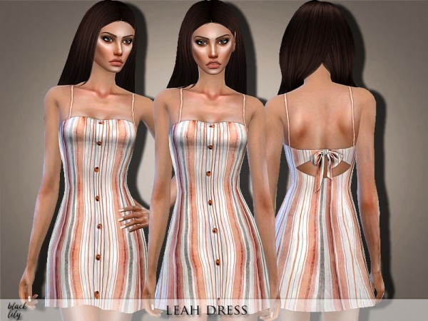  The Sims Resource: Leah Dress by Black Lily