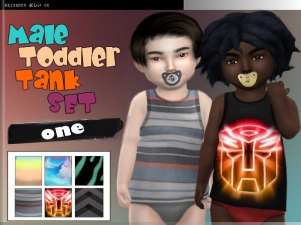  The Sims Resource: Toddler Tank Set 1 by KaiSims